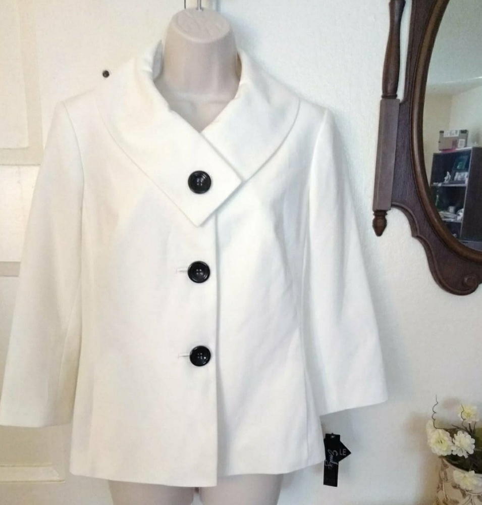 EMILY Sz Lg Ivory Jacket/Blazer BNWT